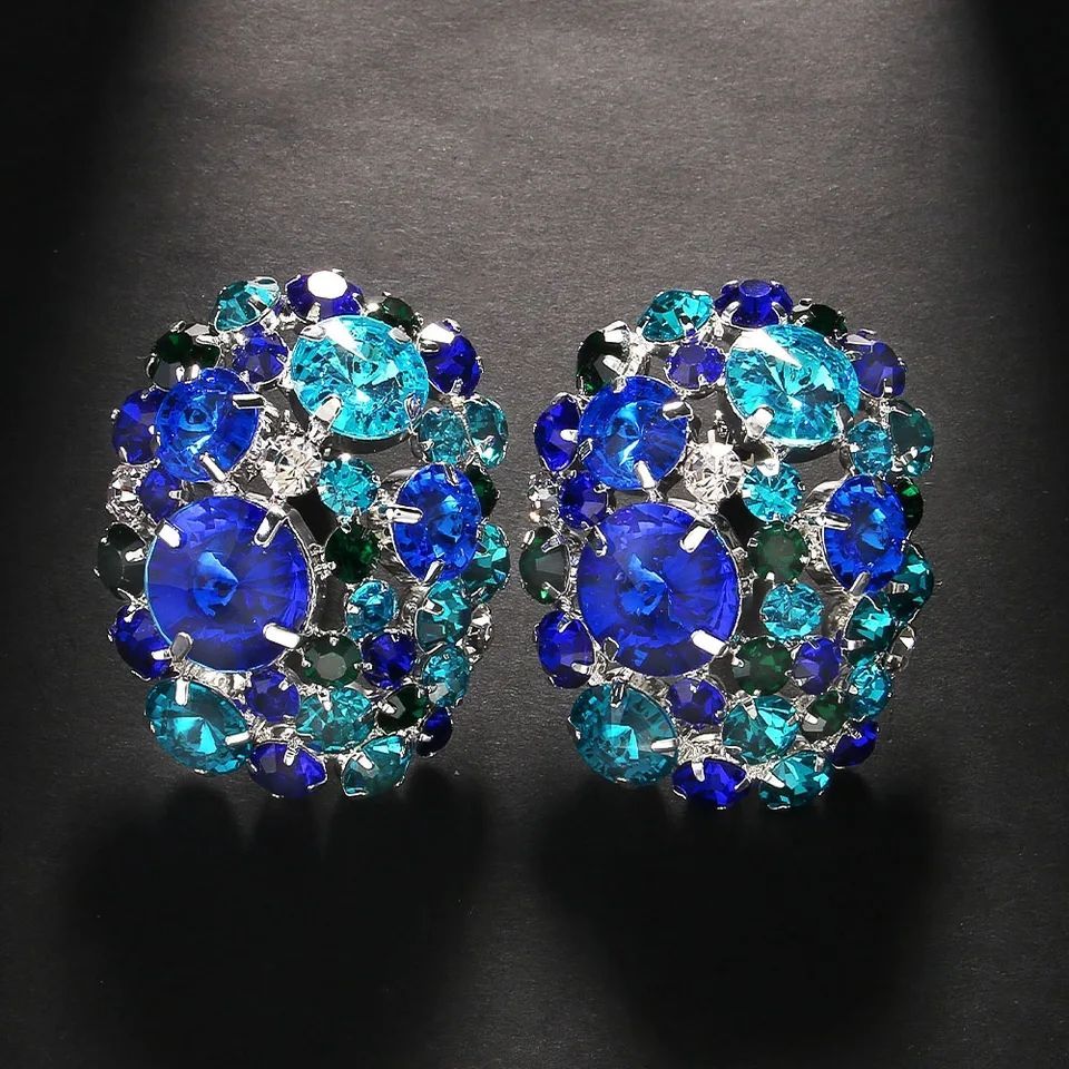 Blue Crystal Clip