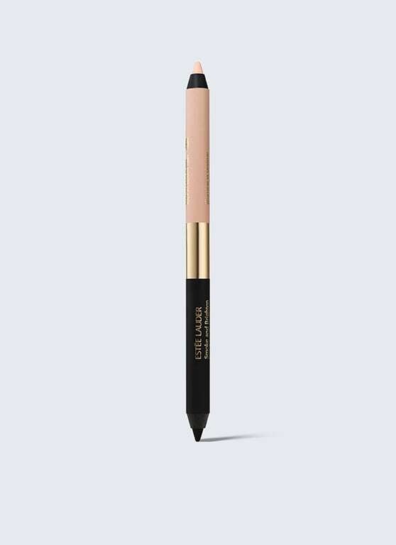 ESTEE LAUDER SMOKE AND BRIGHTEN KAJAL EYELINER DUO NOIR/CREAM 1G