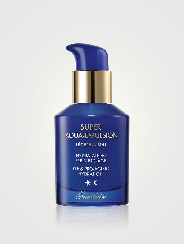 GUERLAIN SUPER AQUA EMULSION PRE &amp; PRO AGING HYDRATION #LIGHT 50ML
