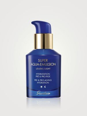 GUERLAIN SUPER AQUA EMULSION PRE &amp; PRO AGING HYDRATION #LIGHT 50ML