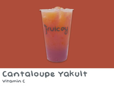 Fresh Cantaloupe Yakult Juice