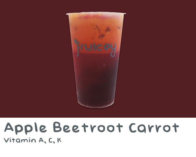 Fresh Apple Beetroot Carrot Juice