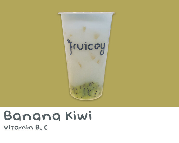 Fresh Banana Kiwi Juice