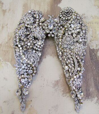 Rhinestone angel wings wall decor, handmade by Anita Spero Rhinestone angel wings wall decor, handmade by Anita Spero