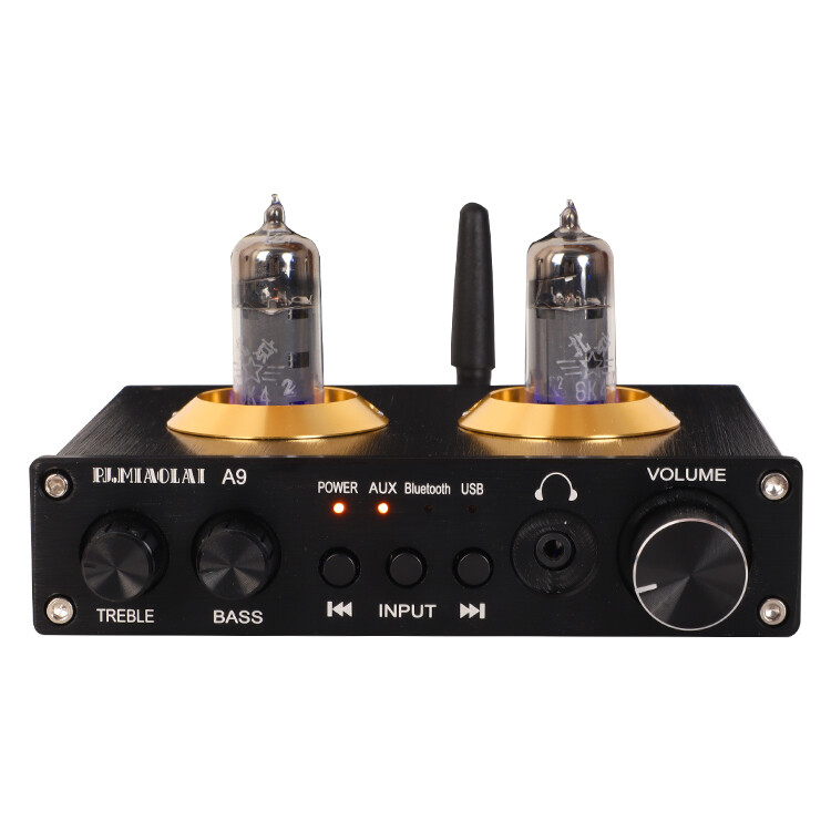 PJ.MIAOLAI   HiFi Audio Stereo Bluetooth 5.0 Receiver, Vacuum Tube Preamp, Headphone Amplifier, USB Music Player