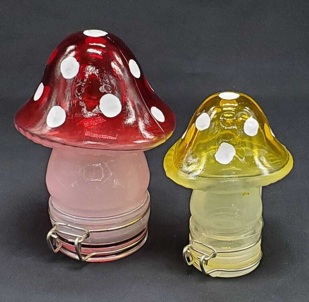 Mushroom Glass Jar