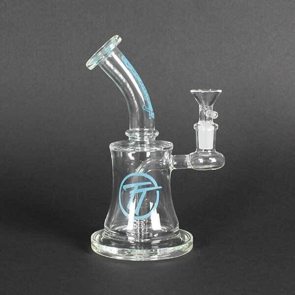 Terp Tube- Flat Bottom Water Pipe Clear 14mm