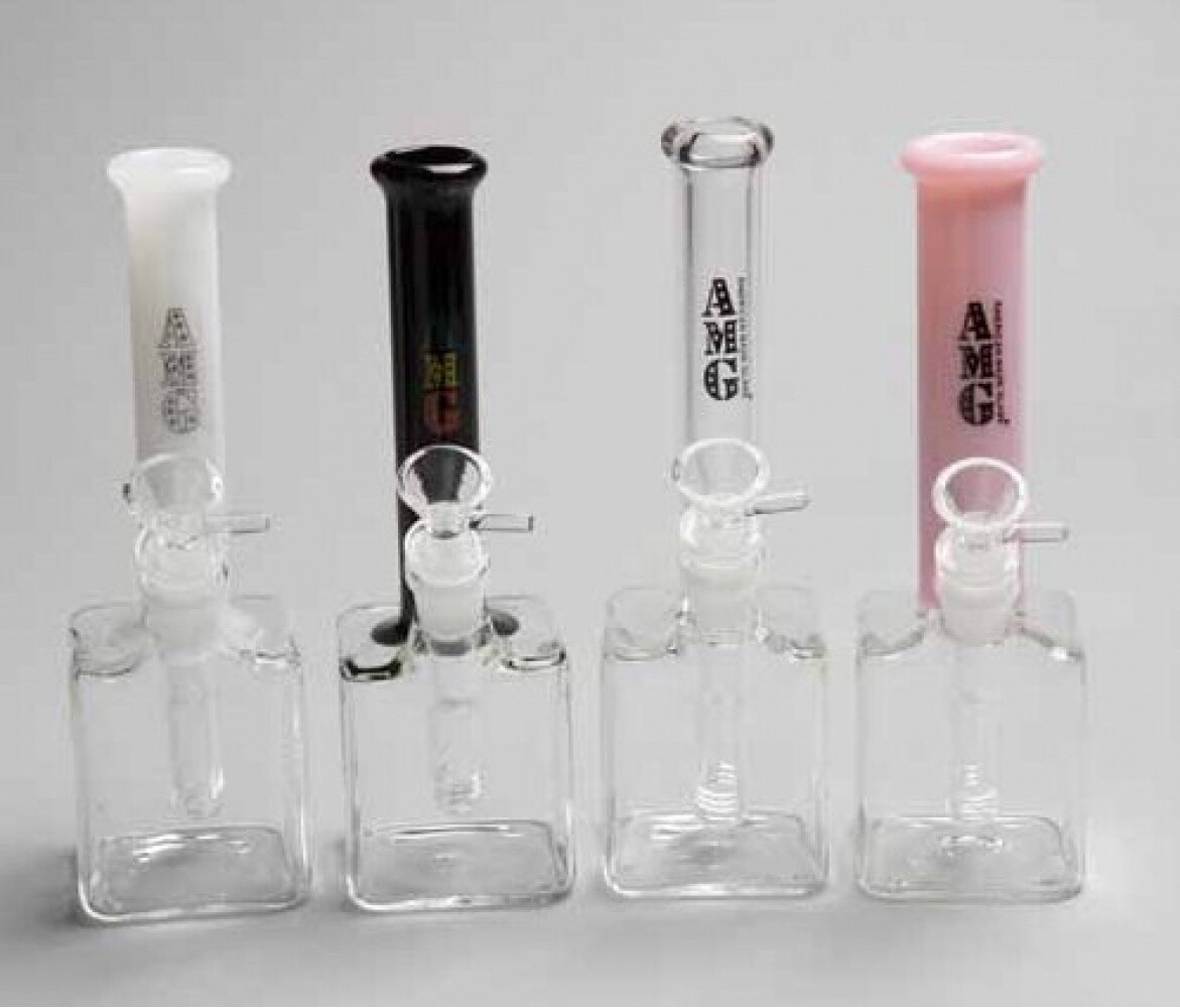 AMG 9" Small Cube Base Water Pipe