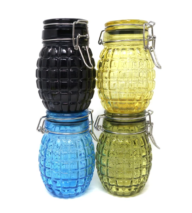 Grenade Glass Jar