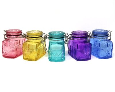 Hippie Bus Glass Jar