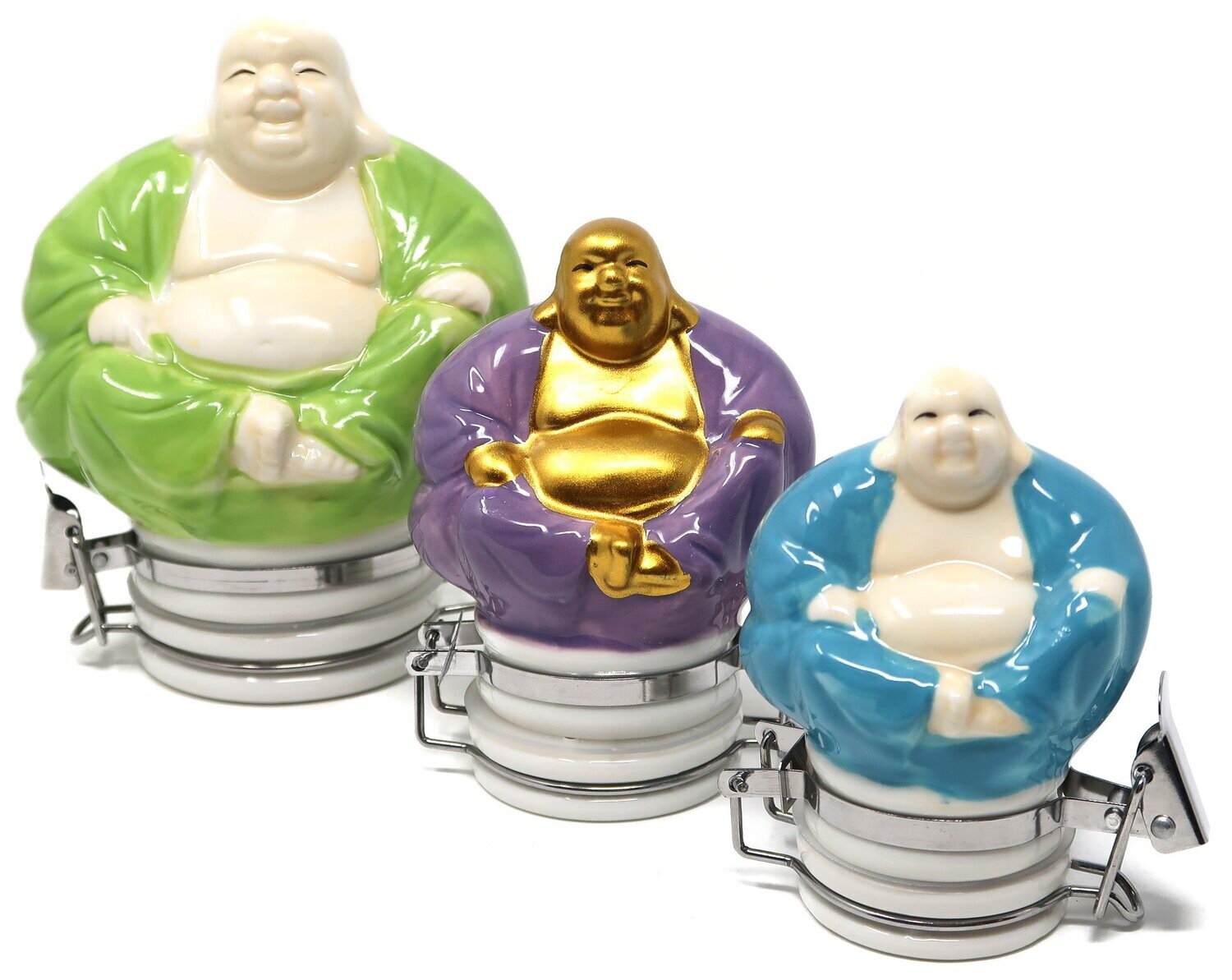 Buddha porcelain jar