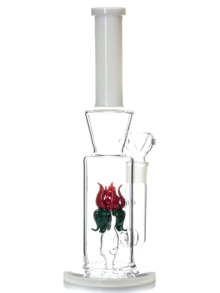 12" Rose Glass Bong