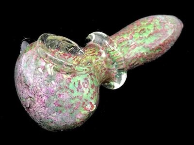 Green and Purple Frit Pipe