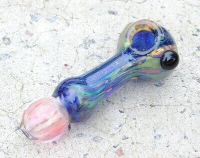 Heavy Fumed Honeycomb Glass Pipe