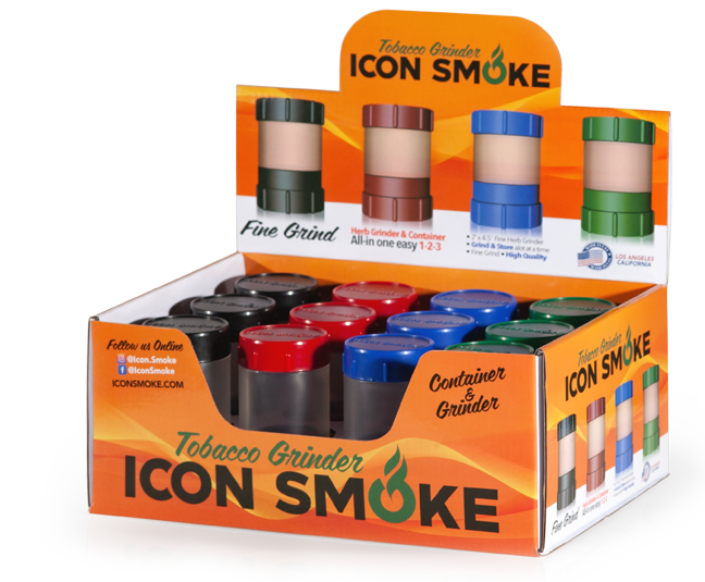 Icon Smoke 2 in 1 container and grinder