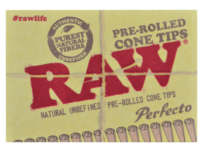 Raw perfecto pre- rolled cone tips