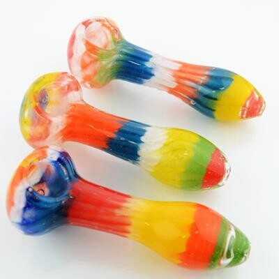 4.5" Color Frit Art Hand Pipe