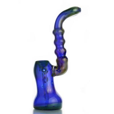 7" Electroplated Marble Design Bubbler