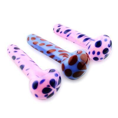 5" Hand Pipe Slime Tube w/Doted Color