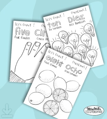 1,2,3 English/Spanish Ebook