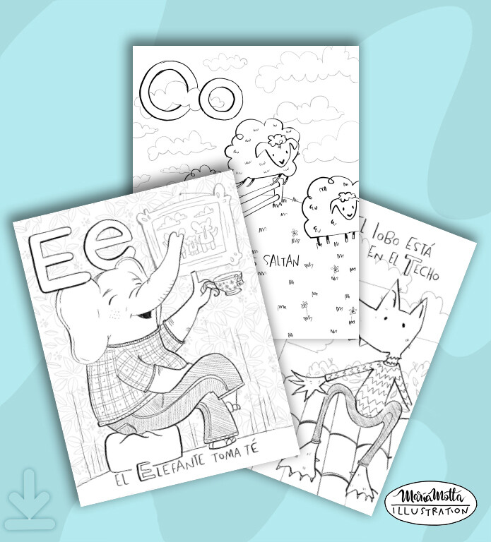 Spanish Coloring Ebook