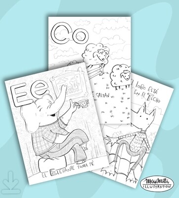 Spanish Coloring Ebook
