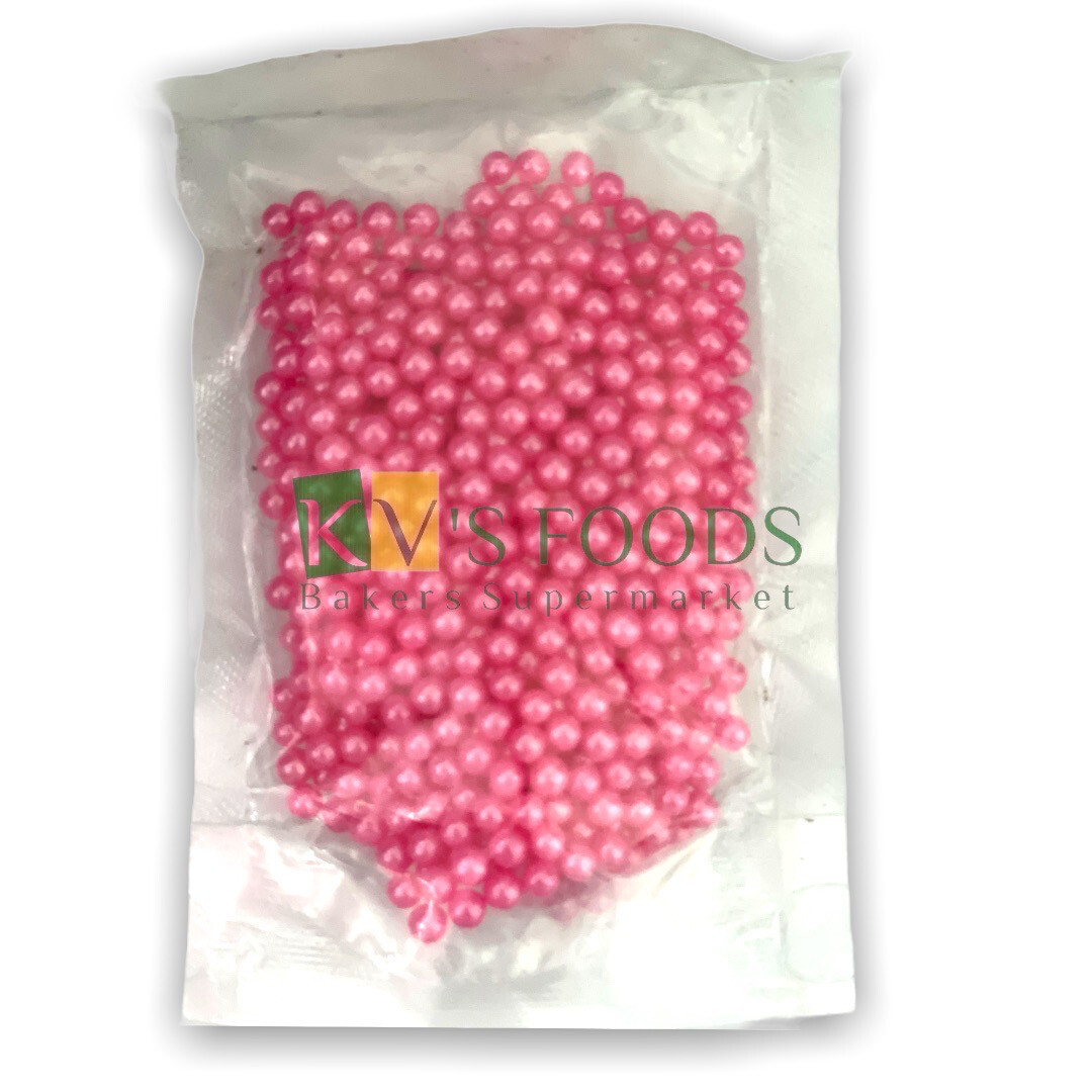 Pink Pearl Balls Edible Confetti Sprinkles for Cake and Dessert Decoration