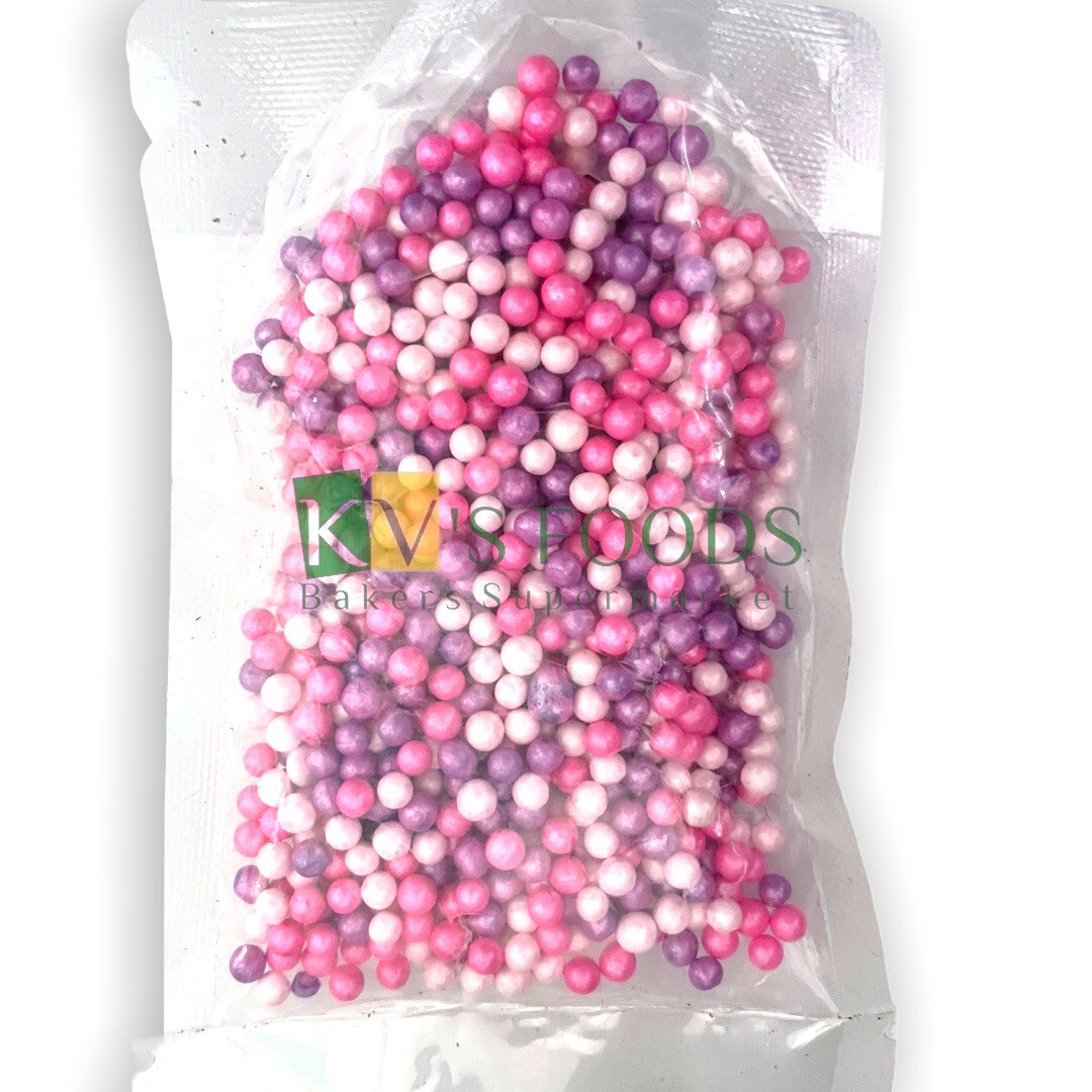 Pink Purple Shade Pearl Balls Edible Confetti Sprinkles for Cake and Dessert Decoration