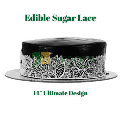 14” Edible Sugar Lace - Ultimate Design (Set Of 5)
