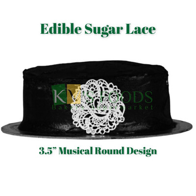 3.5” Edible Sugar Lace - Doilies Design (Set Of 5)