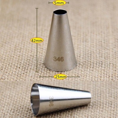 Round Tip No. 346 Icing Piping Nozzle Medium Size Cake Decorating Tools
