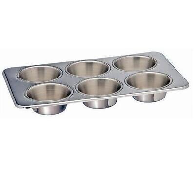 Aluminum 6 Cups Muffin Cup Cake Baking Tray