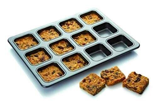 12 Cup Non-Stick Square Brownie Baking Pan Cake Mold Cake Tools