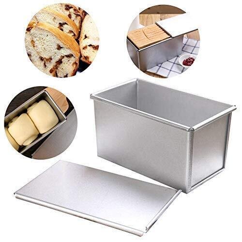 Rectangle Aluminum Sandwich Loaf Bread Ice Cream Tin Pan Mould Box Small