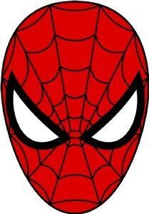 Spider Man Mask Original, Photo Print Paper Cutout for Cake Topper, Cake Decoration Topper Prints, Printable Sheet, Sugar Sheet, Wafer Sheet Printout