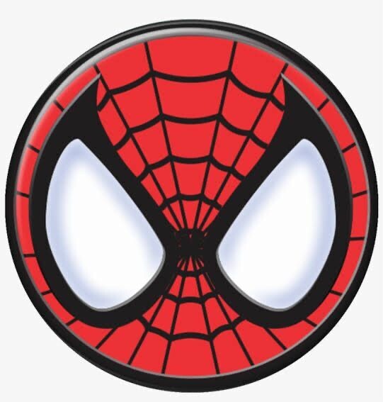 Spider Man Mask Red Round Kids