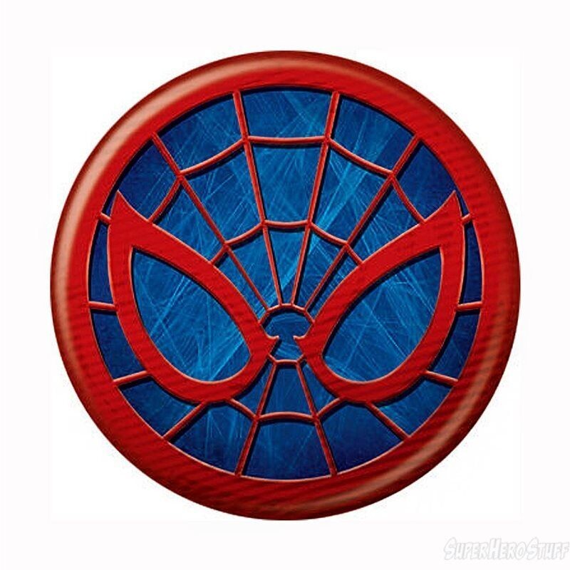 Spider Man Mask Blue and Red Round
