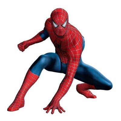 Spider Man Seating Pose 1, Photo Print Paper Cutout for Cake Topper, Cake Decoration Topper Prints, Printable Sheet, Sugar Sheet, Wafer Sheet Printout