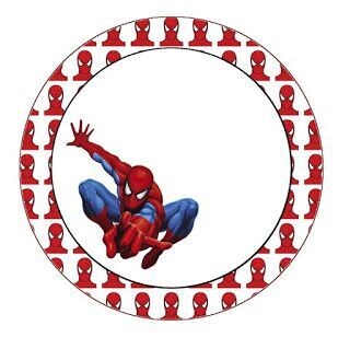 Spider Man Seating Round, Edible Photo Print Paper Cutout for Cake Topper, Cake Decoration Topper Prints, Printable Sheet, Sugar Sheet, Wafer Sheet Printout