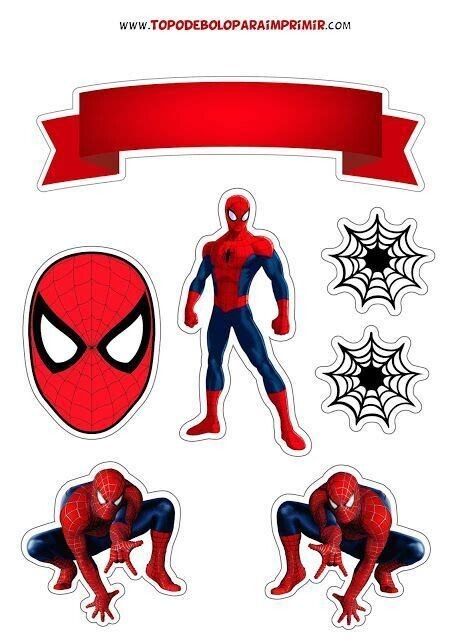 Spider Man Theme, Edible Photo Print Paper Cutout for Cake Topper, Cake Decoration Topper Prints, Printable Sheet, Sugar Sheet, Wafer Sheet Printout