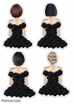 Girl Cutout Black Dress