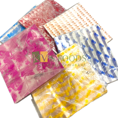 Chocolate, Candy, Sweet Printed Plastic Wrapper Papers Assorted Colour 4.5" X 5" (250 Sheets)