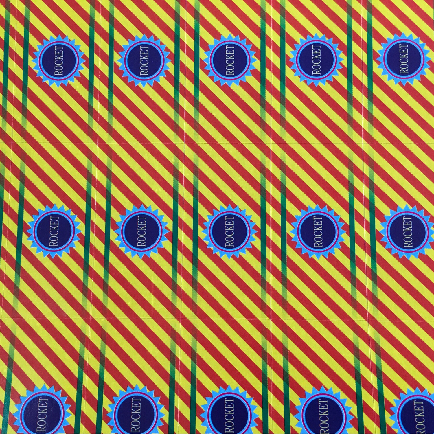 Diwali Cracker Chocolate Pre-cut Rocket 40 Stickers  In 1 Sheet