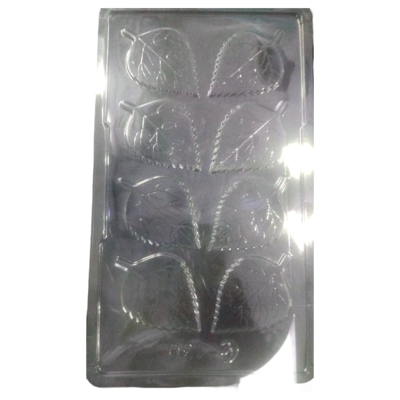 Leaf Garnishing Chocolate Mould Pattern 2 PVC 8 Cavity - KV's FOODS
