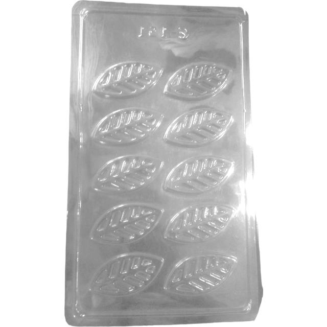 Leaf Garnishing Chocolate Mould PVC 10 Cavity - KV's FOODS