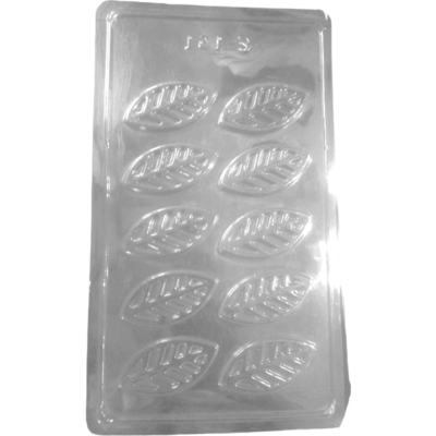 Leaf Garnishing Chocolate Mould PVC 10 Cavity - KV's FOODS