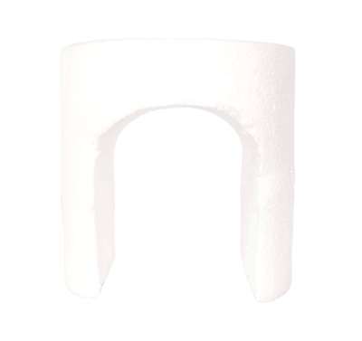 Designer Styrofoam Cake Dummy with Half Arch cut out to add Layers to Your Cake for Your Big Birthday Cakes/ Wedding Cakes/Anniversary Cakes (Size- 8X 8 inch), Fake Cake Structure