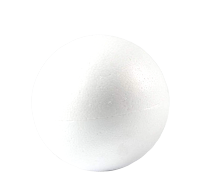 Styrofoam Spherical, Round, Circle Cake Dummy 6 inch across for Ball, Planet Toppers