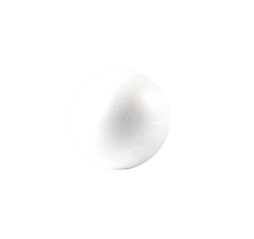 Styrofoam Spherical, Round, Circle Cake Dummy 3 inch across for Ball, Planet Toppers