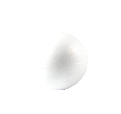 Styrofoam Spherical, Round, Circle Cake Dummy 4 inch across for Ball, Planet Toppers, Fake Cake Structure, Practice Dummy Cake, Non-Edible Display Cake